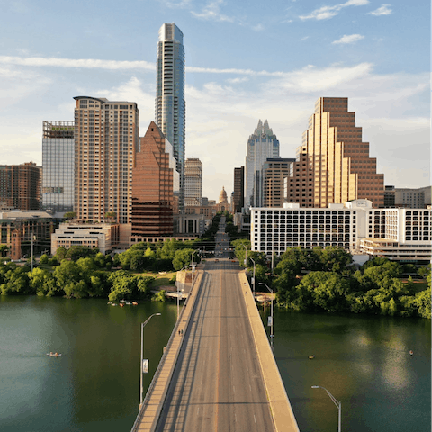Visit Downtown Austin, a five-minute ride away