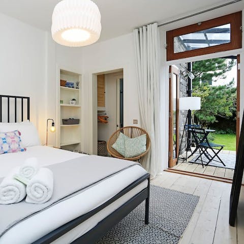 Let the fresh air in through the bright, spacious bedroom