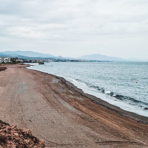 Take an early morning stroll along Playa de Chilches, a short walk away