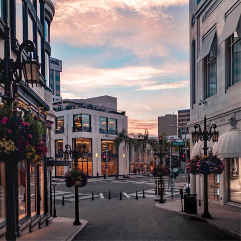 Indulge in a spot of luxury retail therapy at Beverly Hills' iconic Rodeo Drive