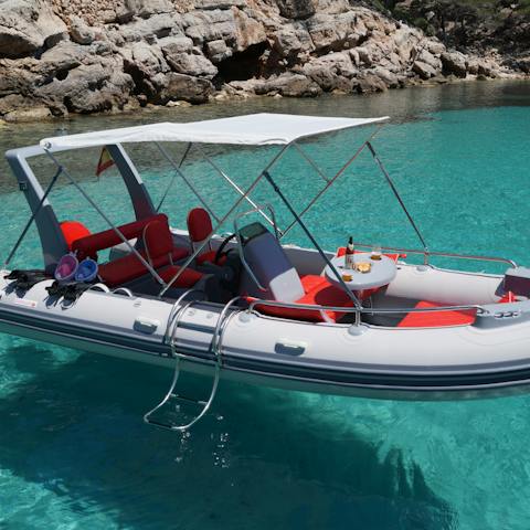 Take your host's boat out for a spin on the Balearic Sea
