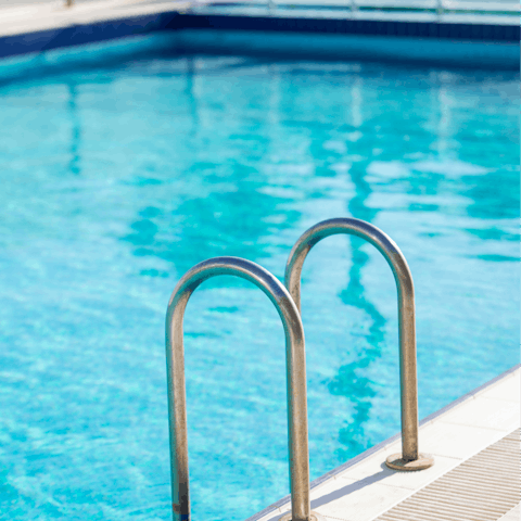 Make the most of the communal pools with a regular afternoon swim