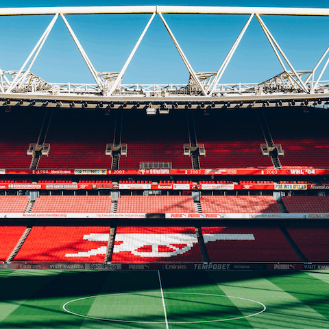 Catch a home game at Arsenal's impressive Emirates Stadium – it's just a ten-minute walk