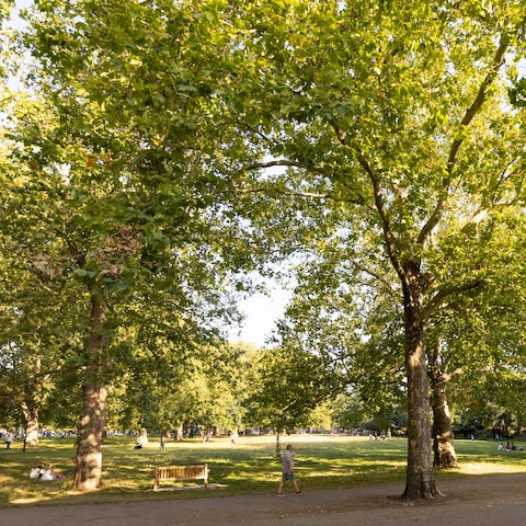 Go for a morning run, or enjoy a casual kickabout in Highbury Fields – Islington's largest park is right on your doorstep