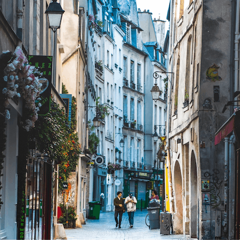 Stay in the heart of Le Marais, surrounded by hip boutiques and trendy bars
