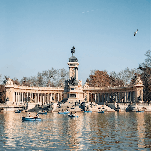Take a boat out on Great Pond of El Retiro, a short walk away