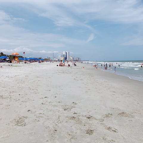 Stretch out on the sands of Myrtle Beach, just footsteps from your home