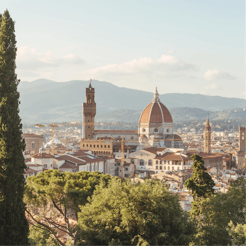 Discover Florence's world-famous art collections, just a forty-minute drive away