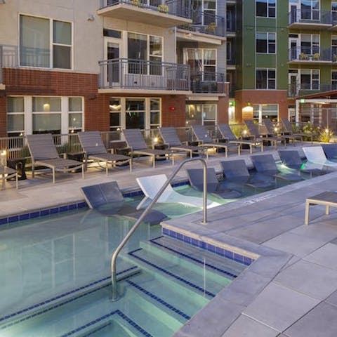 Hang out by the shared pool