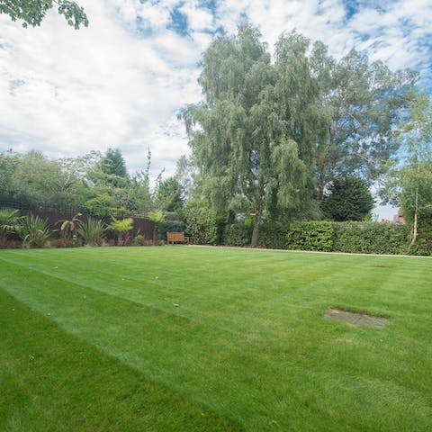 Soak up some sun in the shared garden