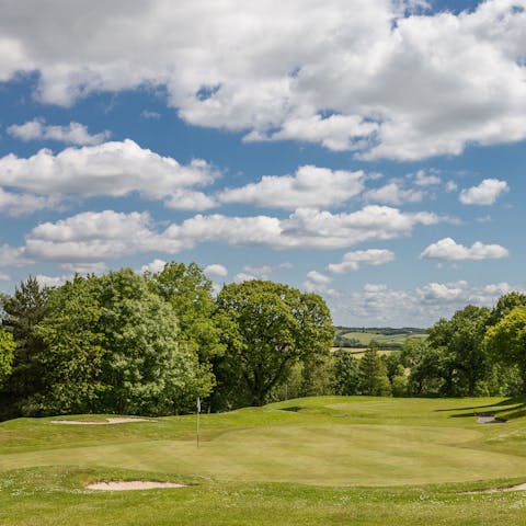 Tee-off with a view on the 18-holer course