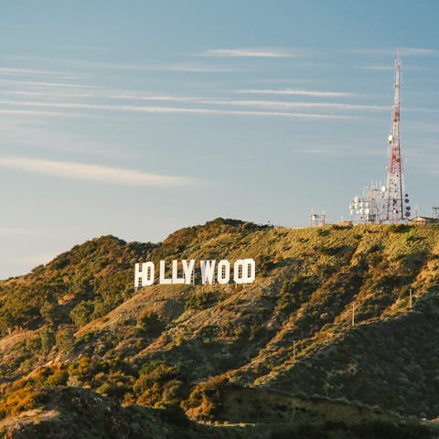 Explore Hollywood and beyond from your home in Atwater Village – the sign is a twelve-minute drive away