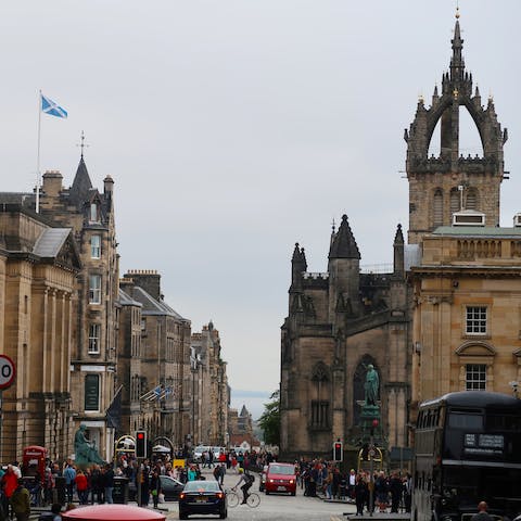 Stroll the historic Royal Mile en route to the capital's attractions