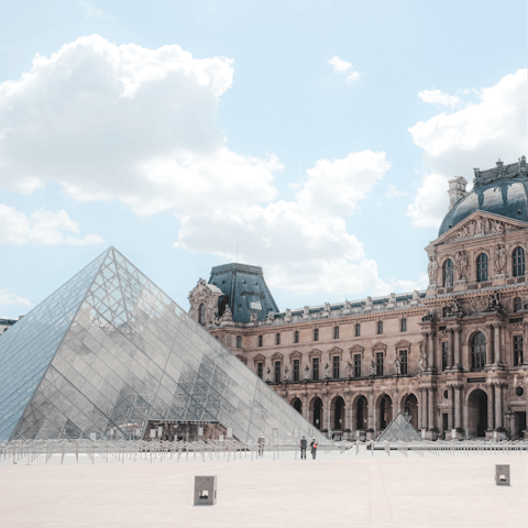 Jump on the metro for a visit to the Louvre, a must-see in Paris