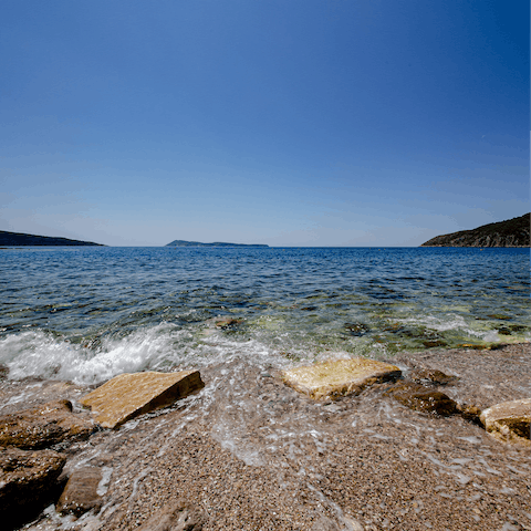 Explore the many coves and beaches along the surrounding Istrian coastline