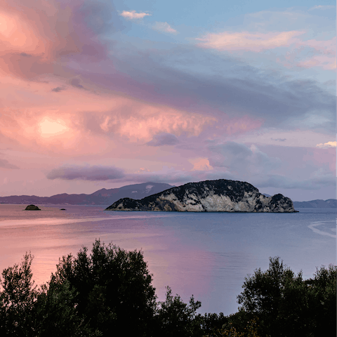 Enjoy the sights on the drive to Zante Town, only minutes away