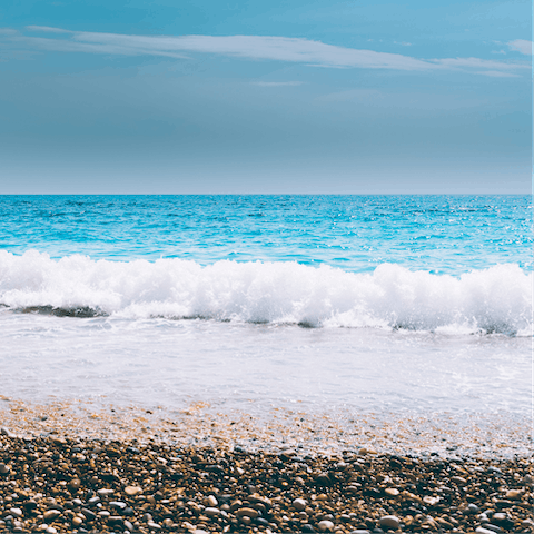 Drive thirty-two minutes to spend the day at Beach Bale