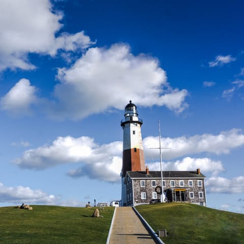 Visit Montauk Point Lighthouse Museum, thirty minutes away by car