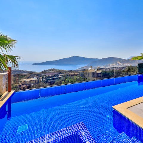 Take in the incredible views from the infinity pool