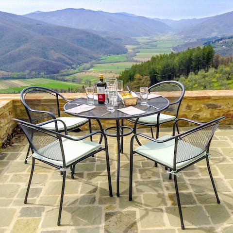 Dine alfresco with a view