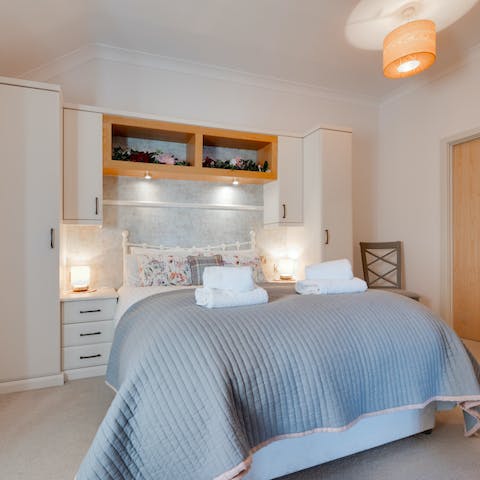 Wake up in the comfortable bedrooms feeling rested and ready for another day of coastal fun