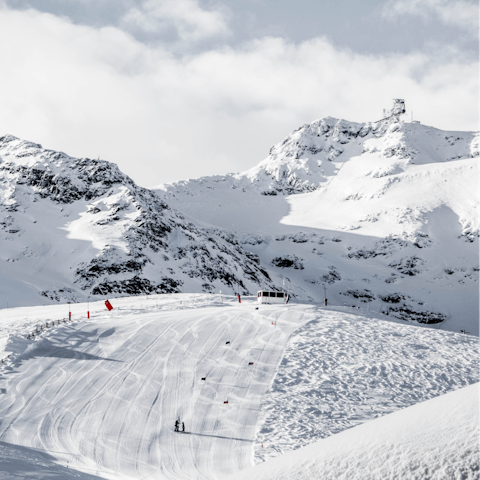 Hit the slopes of Les Portes du Mont-Blanc – there's a ski room at the chalet