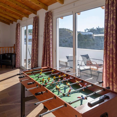 Get cosy in the top-floor lounge and play some foosball