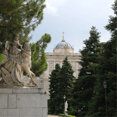 Visit the stunning Sabatini Garden and Royal Palace, located just a short walk away