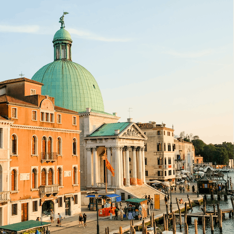 Visit beautiful San Simeone Piccolo in Venice's Santa Croce neighbourhood