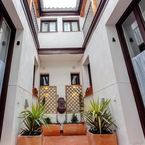 Soak up the charm of this historic apartment building