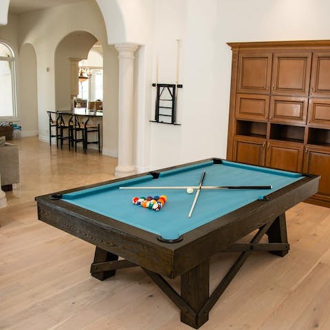 Get competitive over a game of pool 