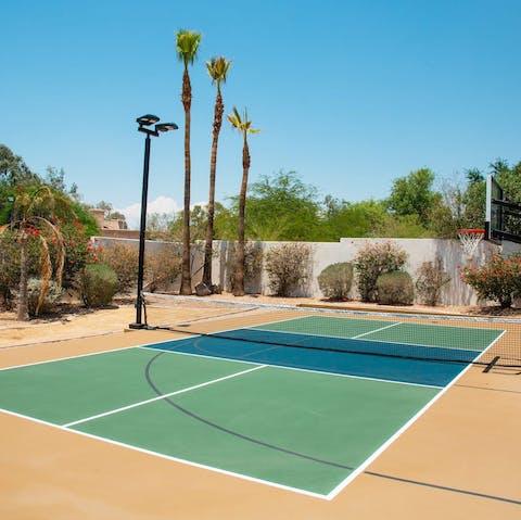 Have a tennis tournament over at the private tennis court