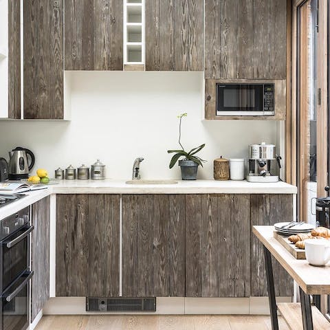 The rustic yet modern Kitchen