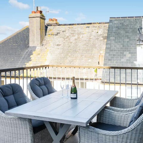 Fire up the barbecue for alfresco meals on the outdoor terrace