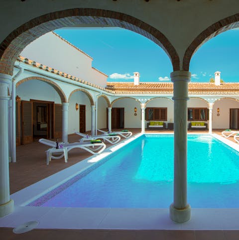 Lounge by the pool and enjoy the Spanish sun, or jump in to cool off 