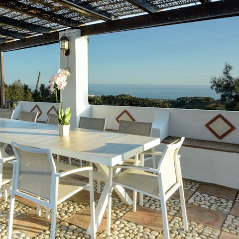 Admire the breathtaking views of the Alboran Sea from your private terrace 