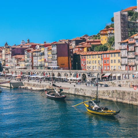 Explore the charming city of Porto from your location in the city centre