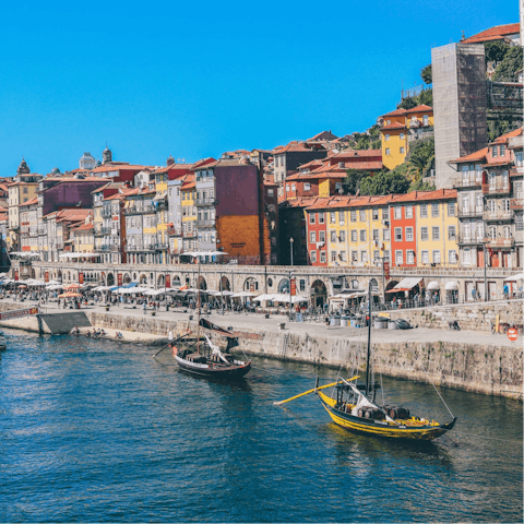 Explore the charming city of Porto from your location in the city centre