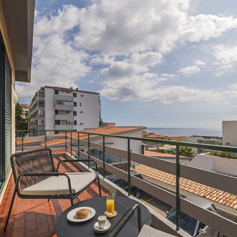 Watch the sunset on the two balconies and admire the coastal views with a glass of wine in hand