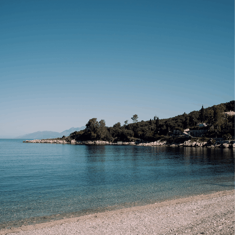 Stroll over to Kogevina Beach in minutes and paddle in the Med
