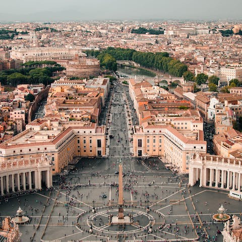 Make the ten-minute walk over to the Vatican City and visit the Sistine Chapel