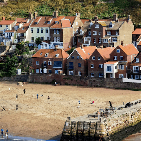 Start your mornings with a stroll along Whitby Beach, just two minutes from your doorstep