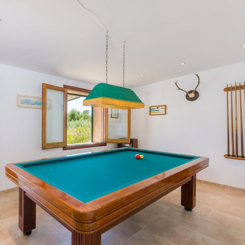 Play a few games of pool in the annexe