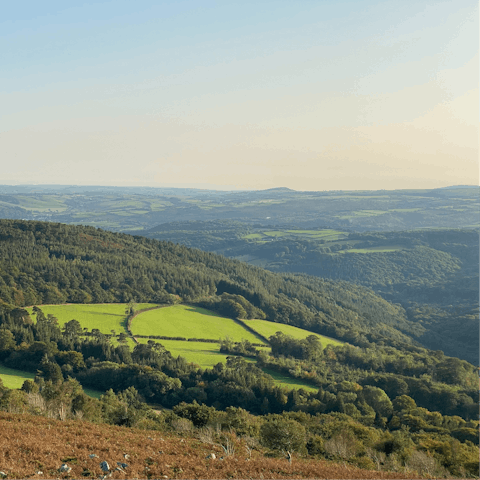 Drive to the rolling hills of Dartmoor National Park in under thirty minutes