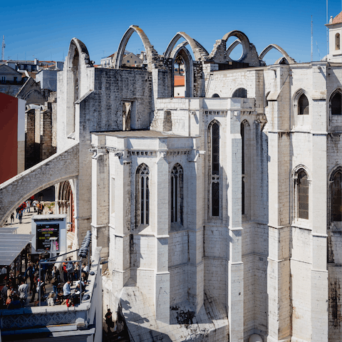 Make the leisurely, half-hour walk to the historic centre of Lisbon