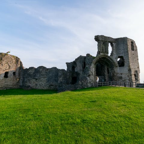 Visit the ruins of Denbigh Castle, only an eleven-minute drive away