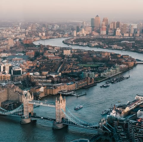 Begin sightseeing at London Bridge – a short tube ride away