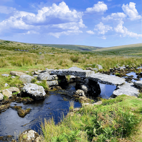 Follow the hiking trails across Dartmoor National Park, right from your doorstep