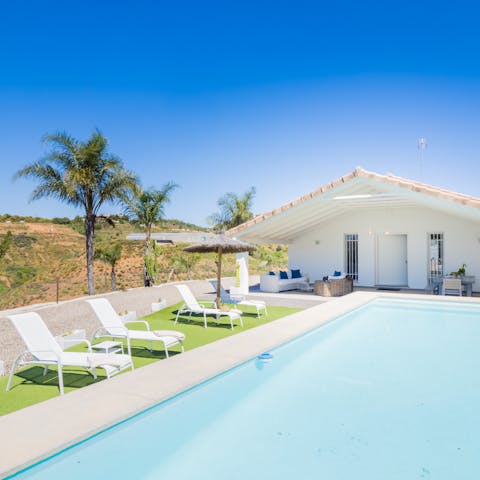 Go for a dip in the private pool to cool off from the hot Spanish sun