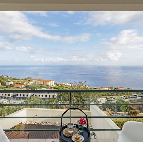 Take in the sea views from your private balconies